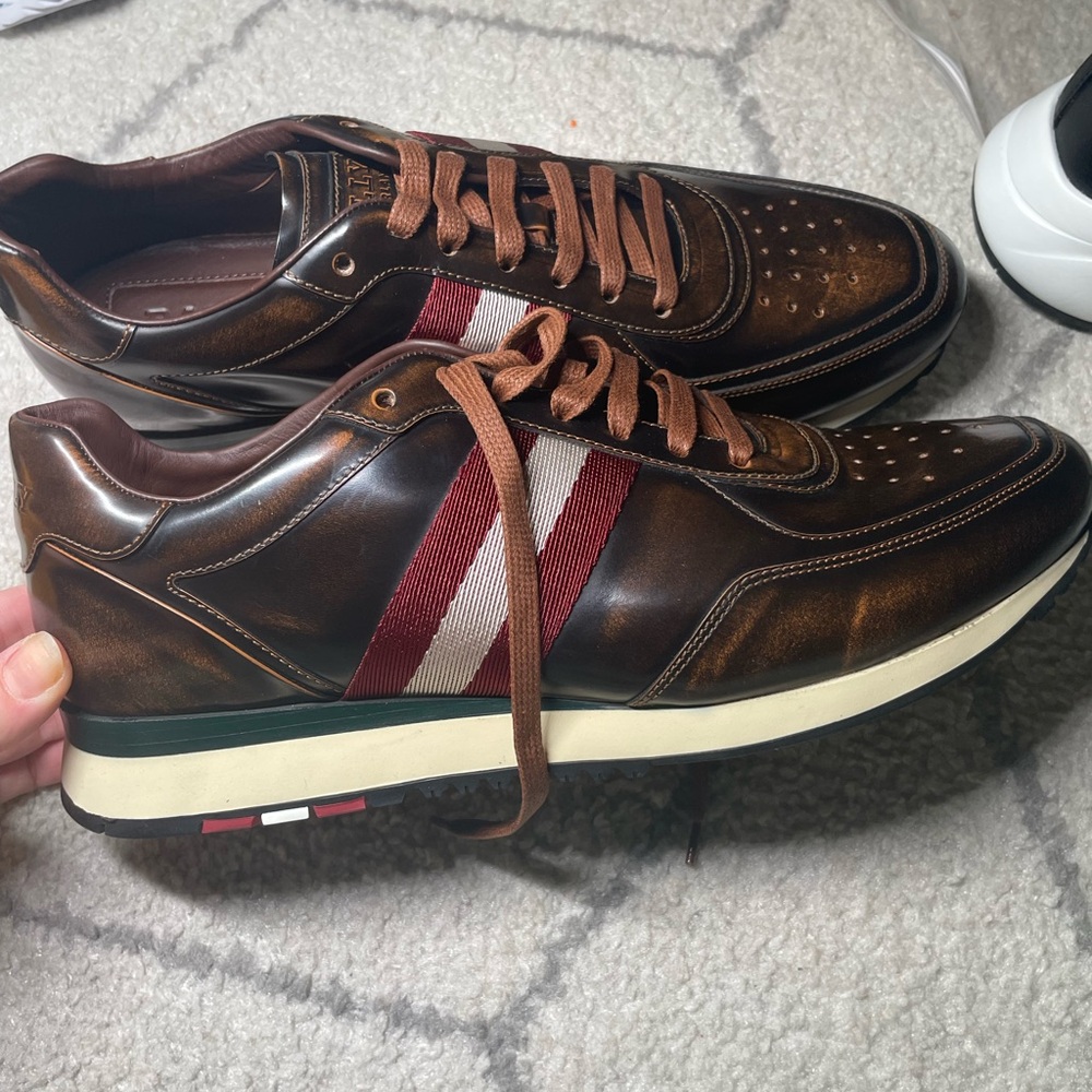 Bally Men's Brown Aston Leather Sneakers